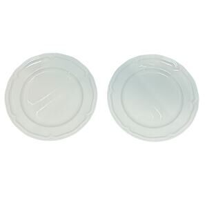 Villeroy & Boch Premium Porcelain MANOIR 8" Salad Dessert‎ Plates White Set of 2